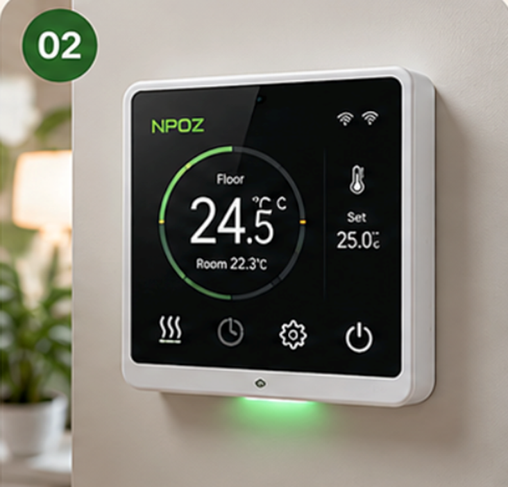 NPOZ Smart Thermostat Digital Floor Temperature Control