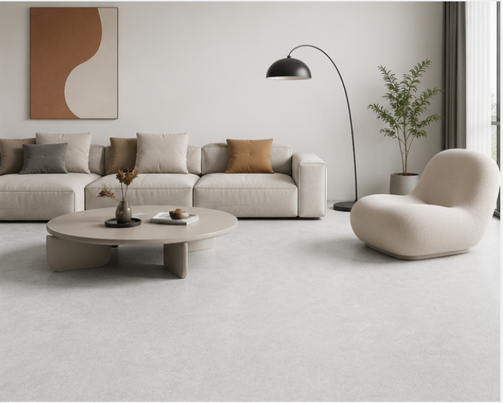 NPOZ Stone Gray Volcanic Ash SPC Flooring Interior