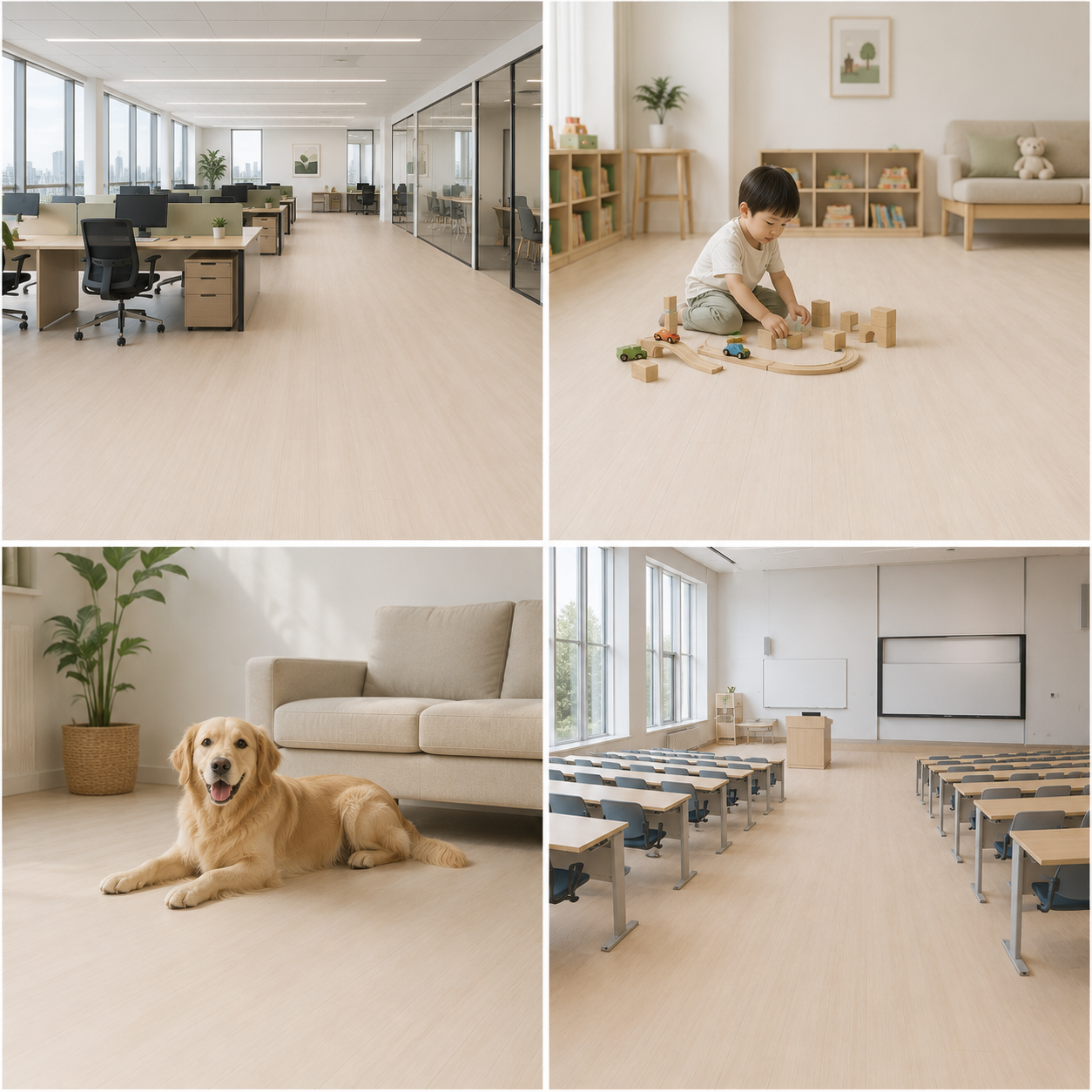 NPOZ Volcanic Ash SPC Flooring Multi Space Applications