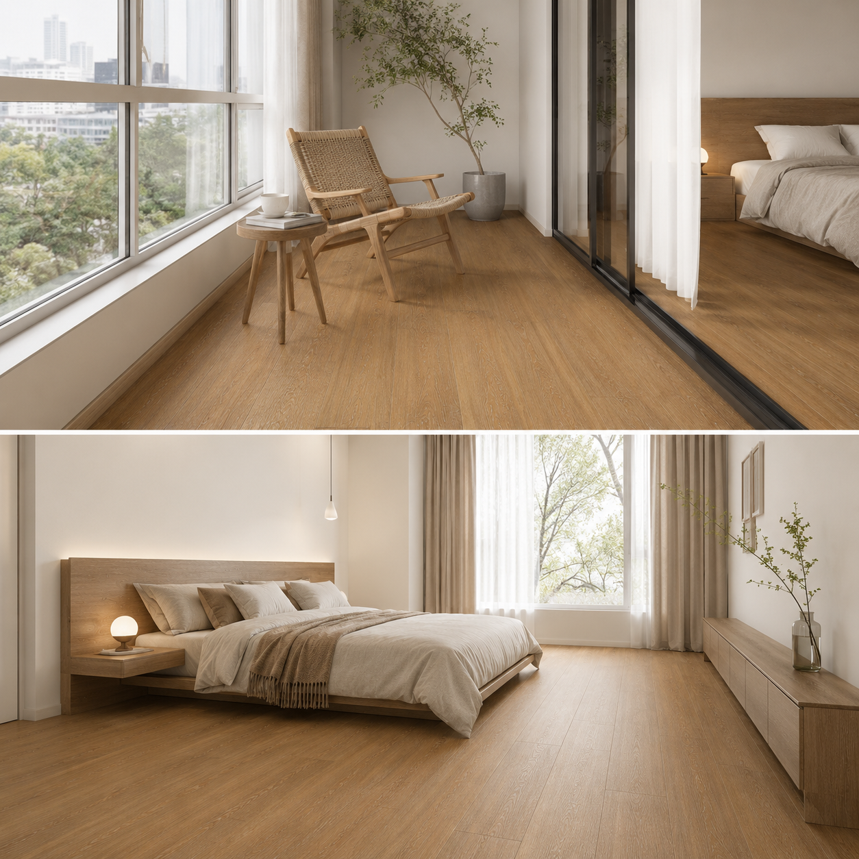NPOZ Walnut Volcanic Ash SPC Flooring Interior
