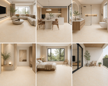 NPOZ Beige Marble Volcanic Ash SPC Flooring Applications