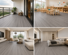NPOZ Gray Volcanic Ash SPC Flooring Applications