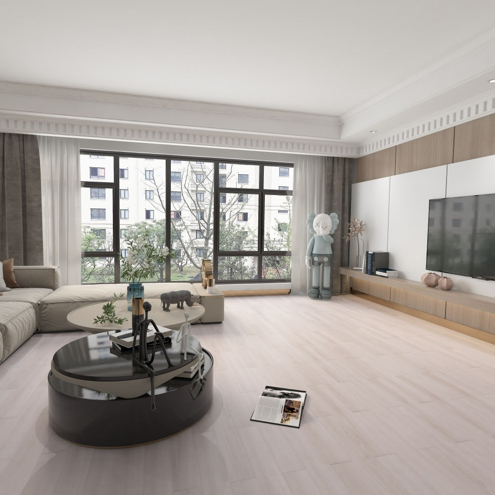 NPOZ Light Wood Volcanic Ash SPC Flooring