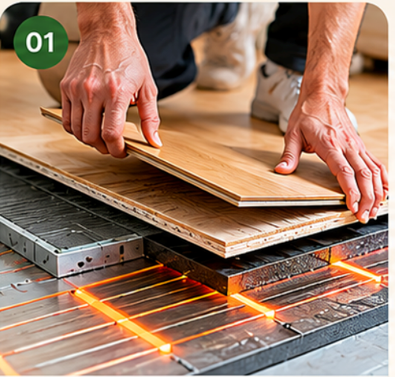 NPOZ Volcanic Ash Heated Flooring Easy Installation