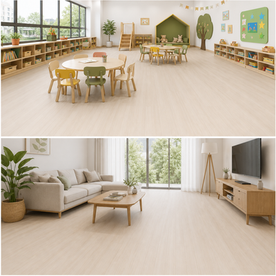 NPOZ Volcanic Ash SPC Flooring for Schools and Homes
