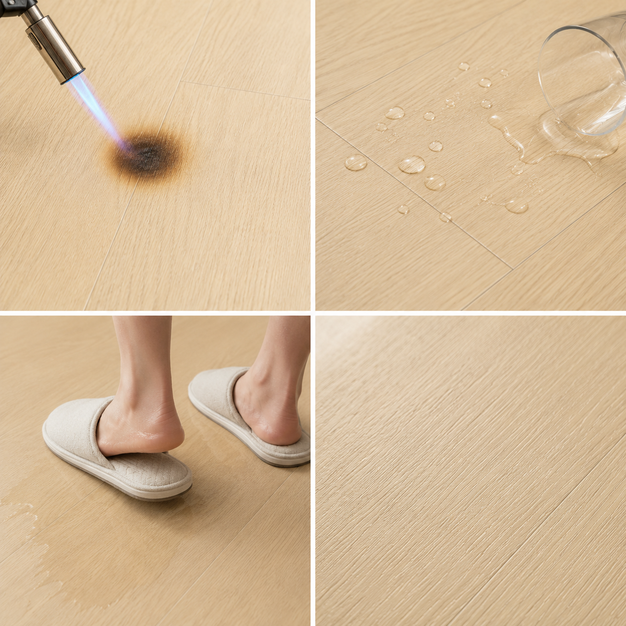 NPOZ Waterproof Wear Resistant Anti Slip Flooring