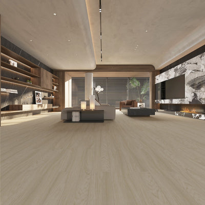 NPOZ White Oak Volcanic Ash SPC Flooring Luxury Interior