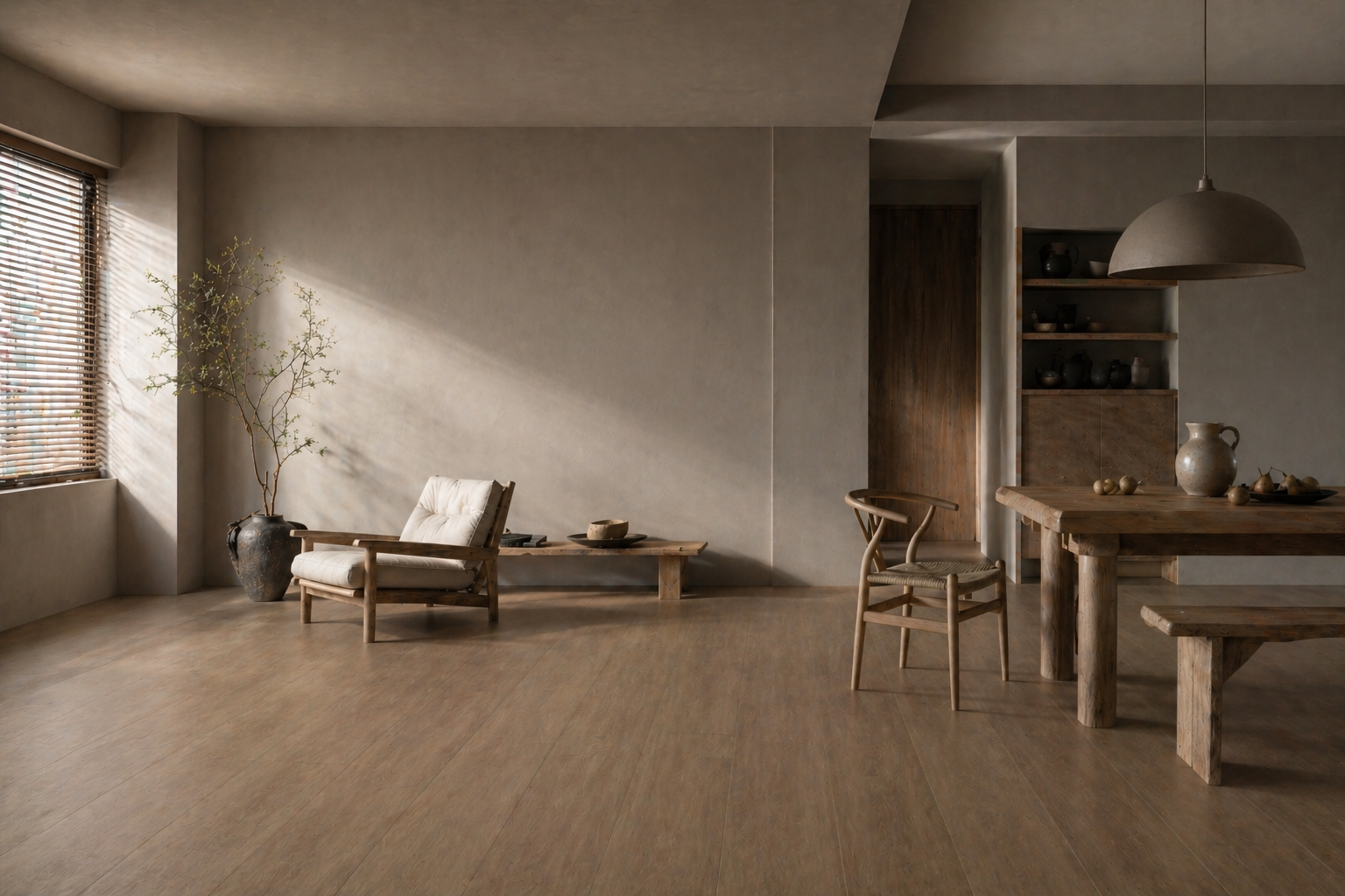 Room After Natural Volcanic Ash Heated Flooring